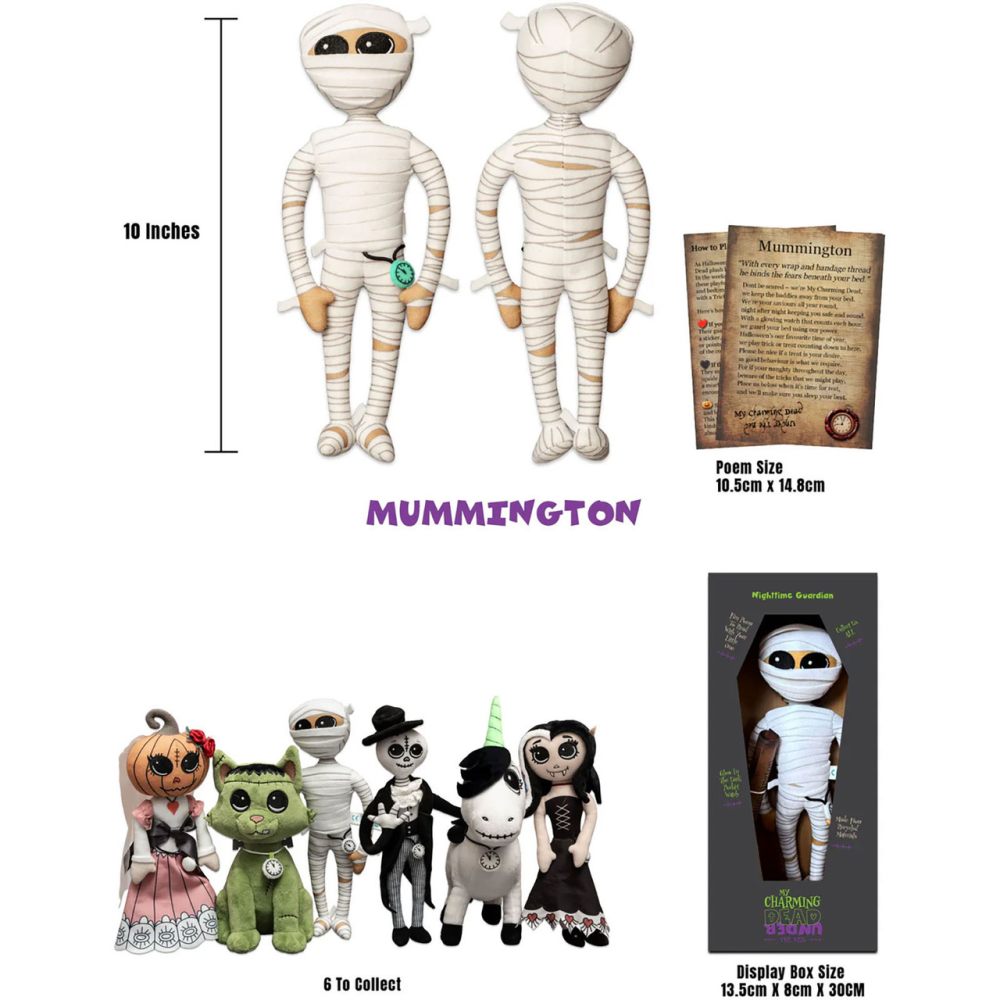 My Charming Dead - Mummington Pluche knuffel - Wit